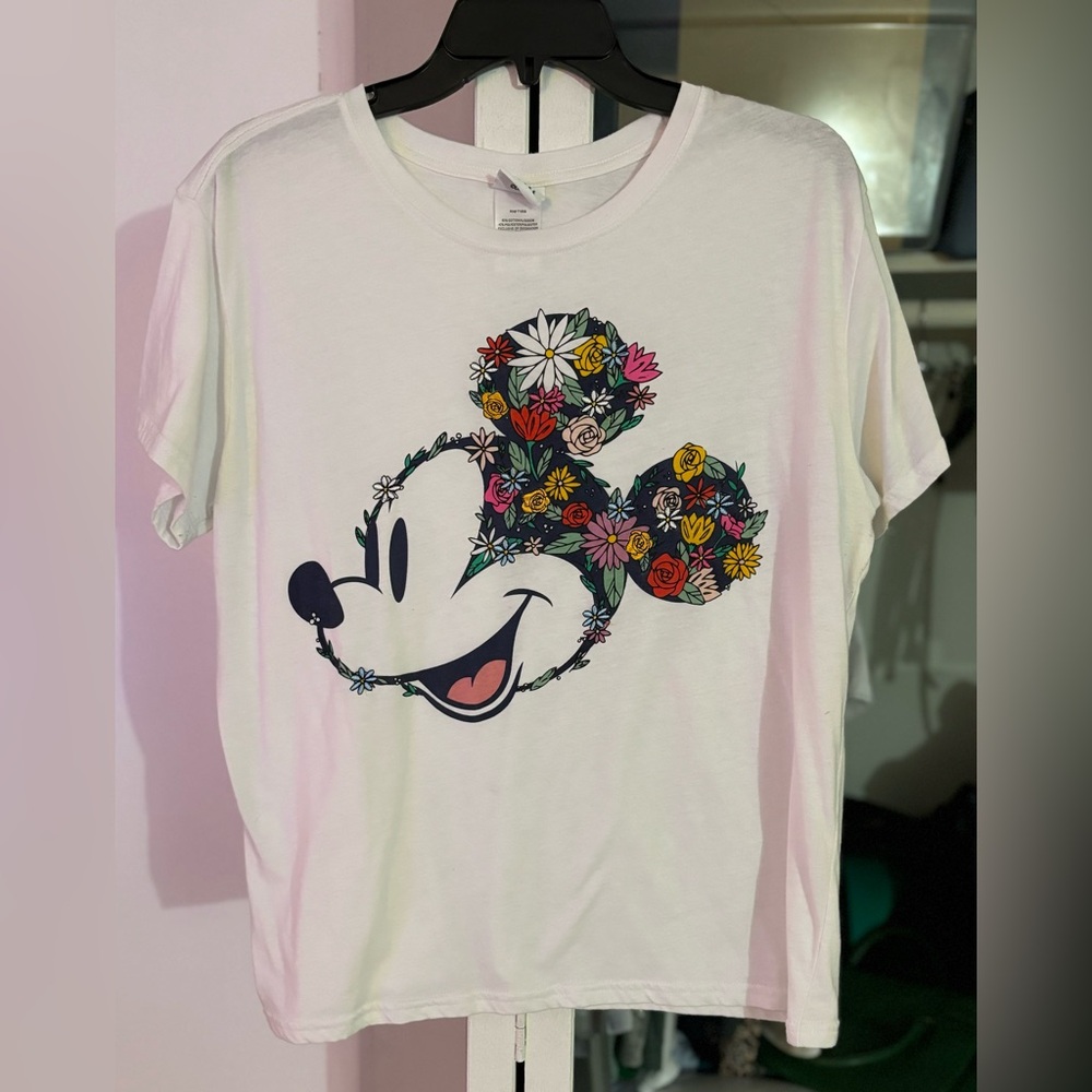 Xxl Disney Mickey Mouse floral t-shirt